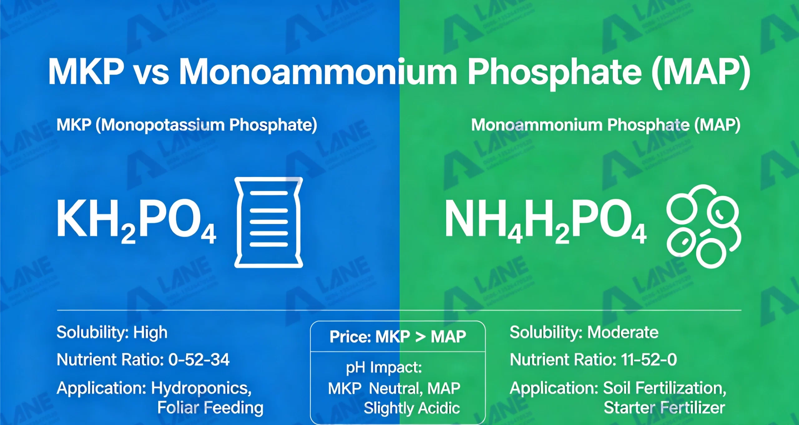 MKP vs Monoammonium Phosphate (MAP): Differences, Uses, and Benefits